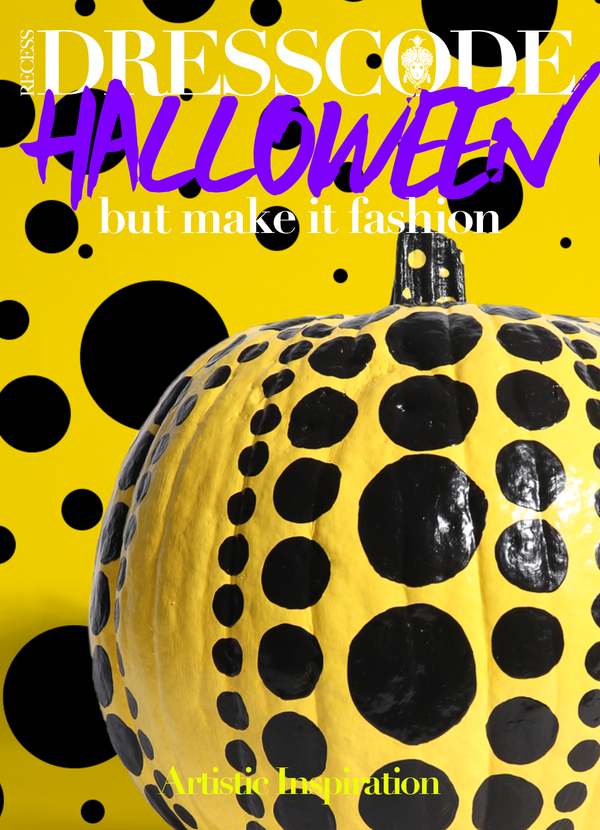 Recess DressCode Halloween But Make It Fashion. Yellow Pumpkin with black spots