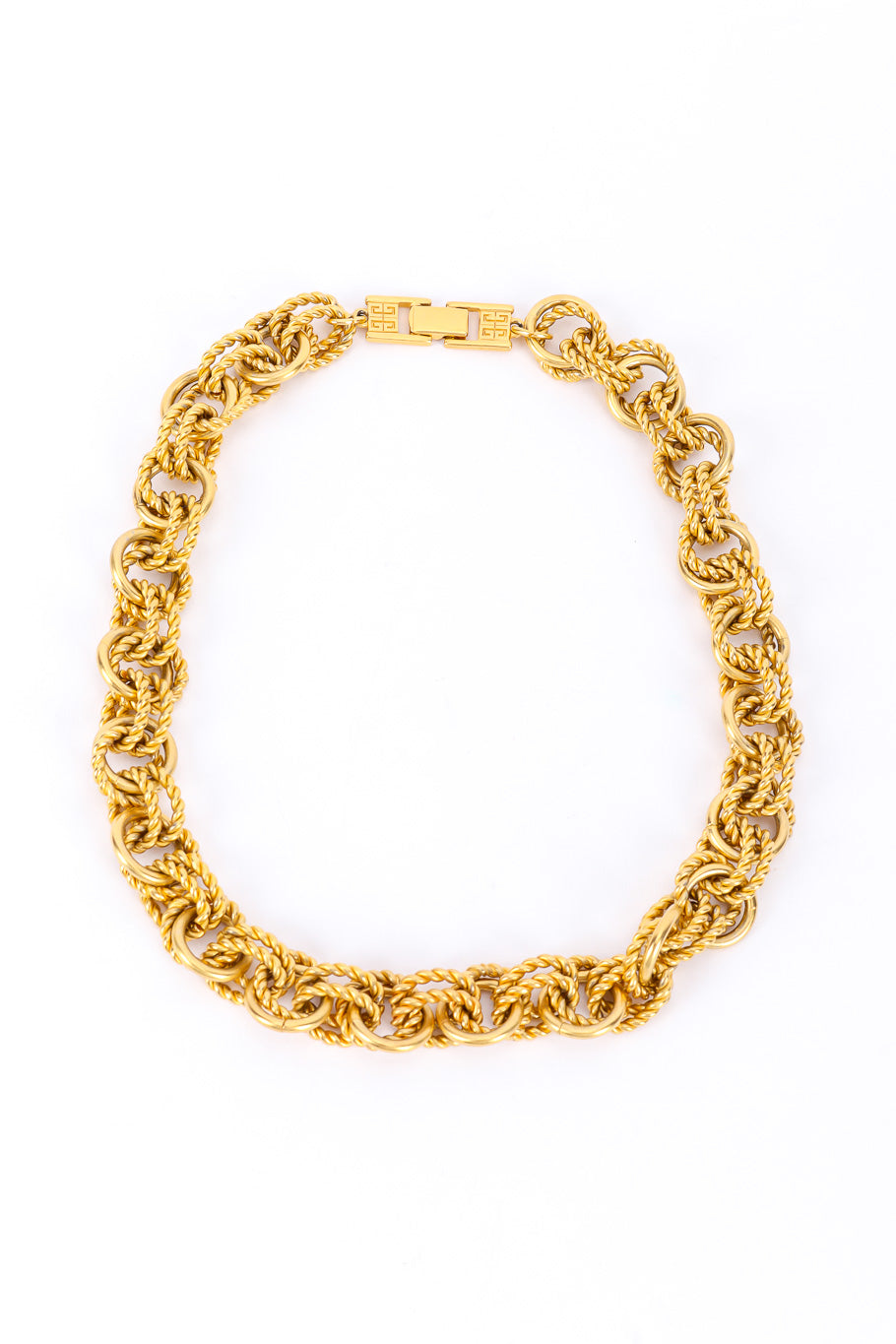 Vintage Givenchy Double Rope Chainlink Necklace full view @Recessla