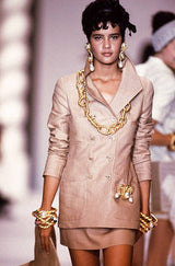 Double pearl twist earrings by Chanel from the 1990 Spring Summer collection Runway @ Recess LA