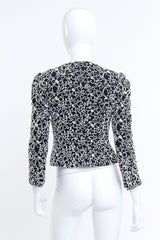 Adolfo Black & White Vermicular Blazer on mannequin @RECESS LA