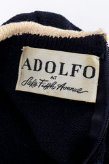 Adolfo Peter Pan Collar Knit Dress label @RECESS LA