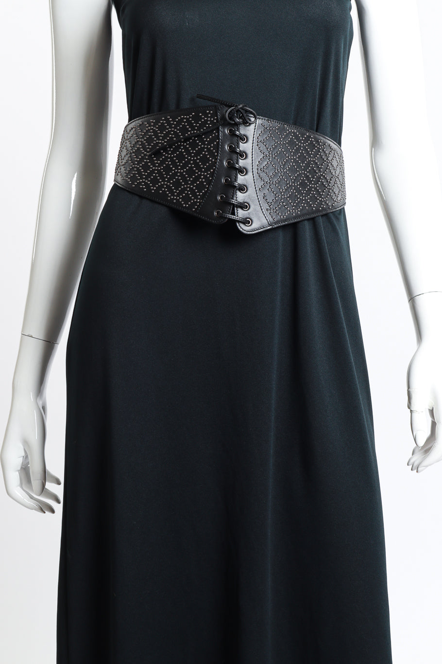 Studded Corset Belt by Alaïa on mannequin @RECESS LA
