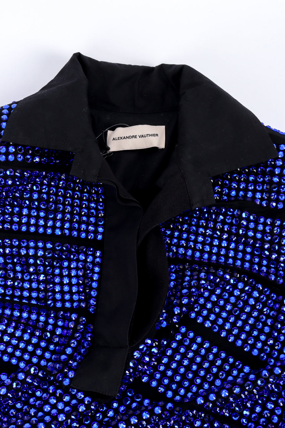 Crystallized Mini Dress by Alexandre Vauthier collar detail @RECESS LA