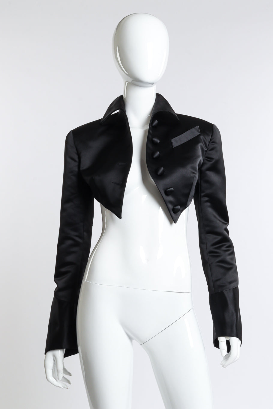 Vintage Antonio Garcia Pointed Bolero Jacket front on mannequin @recess la