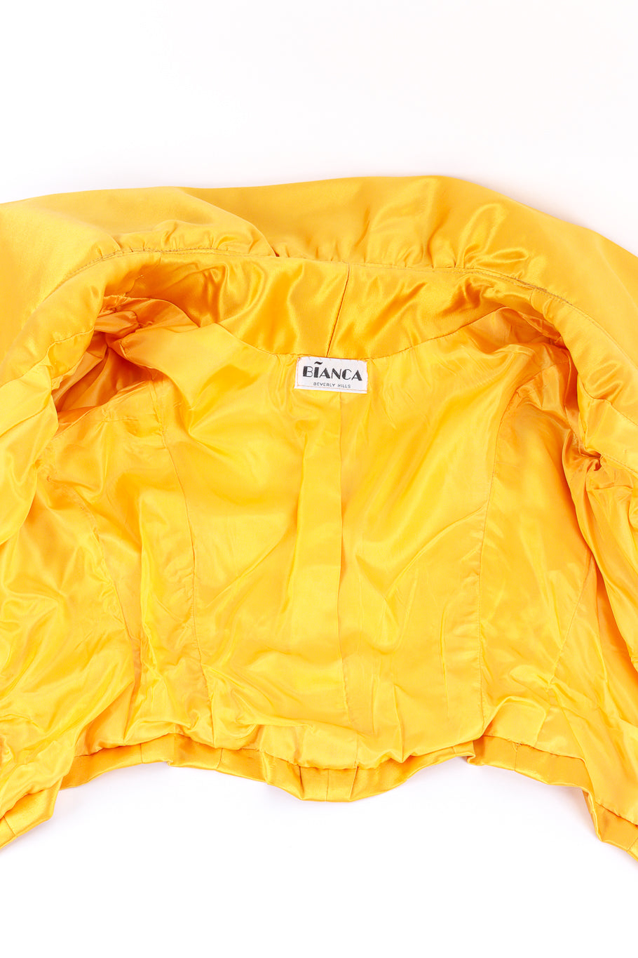 Vintage Biana Shawl Wrap Crop Jacket view of lining @recess la