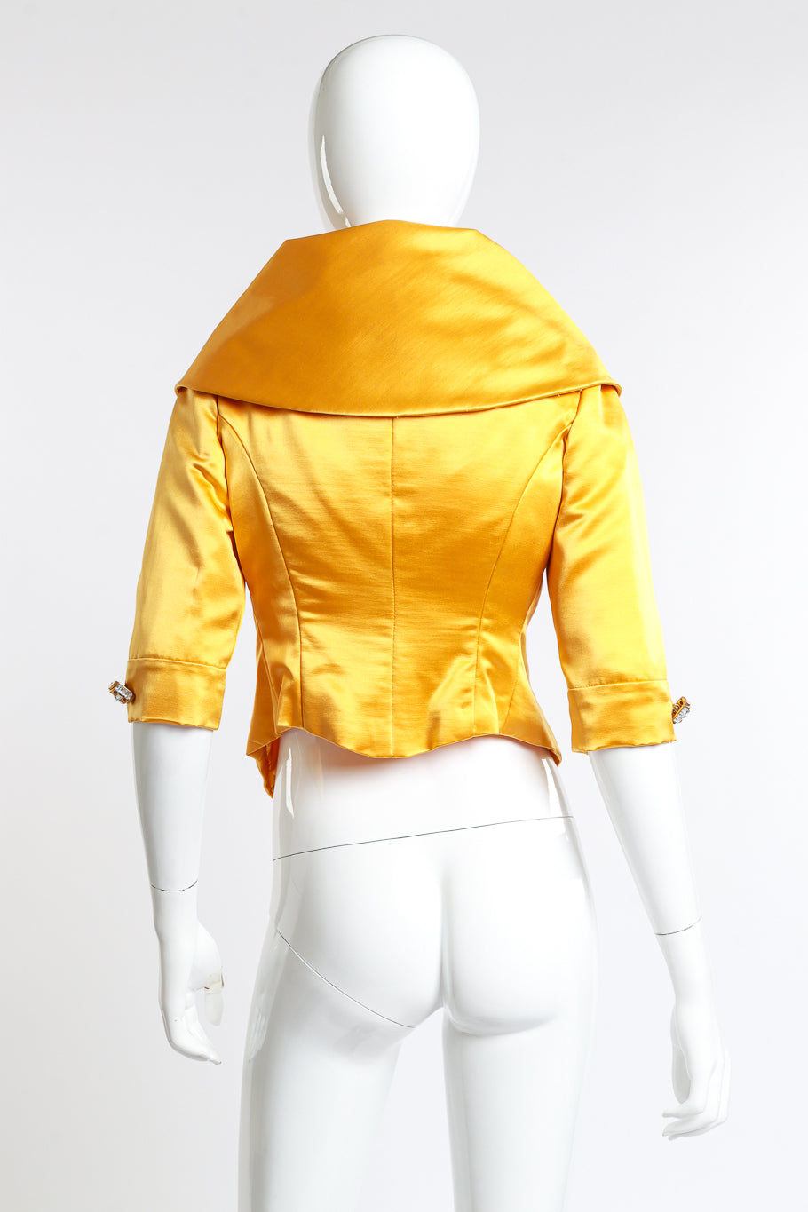 Vintage Biana Shawl Wrap Crop Jacket back on mannequin @recess la