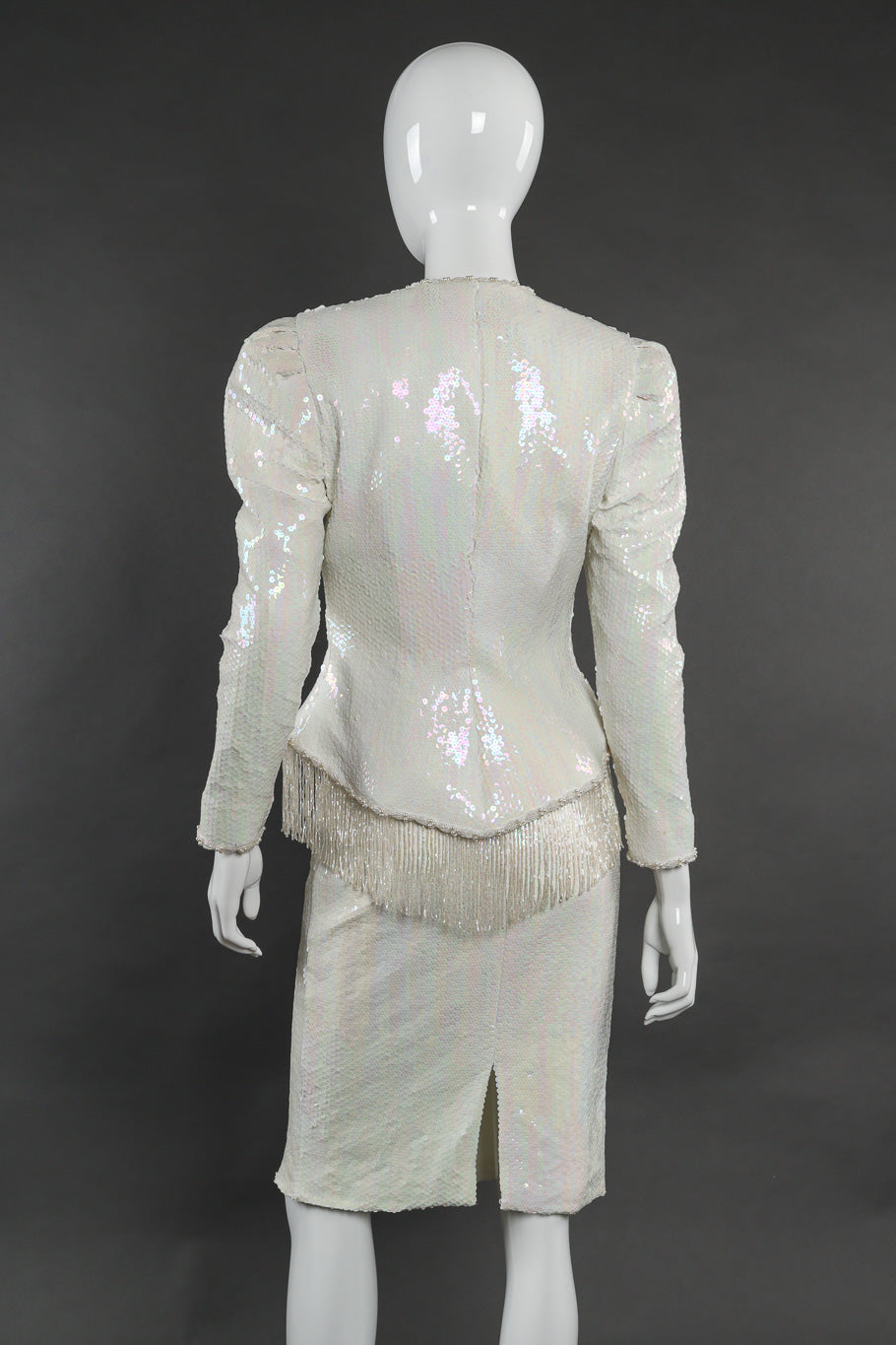  Jacket and skirt set by Julie Duroche on mannequin back @recessla 