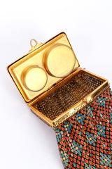 Vintage Aztec Metal Mesh Compact Bag interior @recess la
