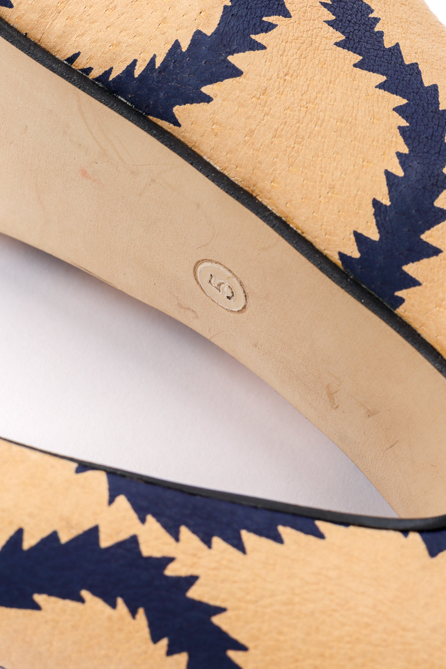 Vivienne Westwood 2013 F/W Squiggle Print Leather Court Shoe shoe size closeup @recessla