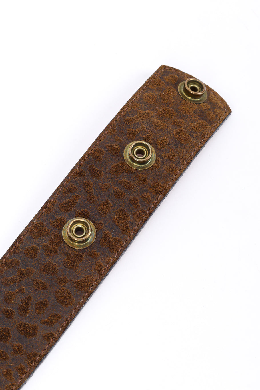 Vintage Belts by Simon Scroll Buckle Chain Drape Belt button snap closeup @recessla
