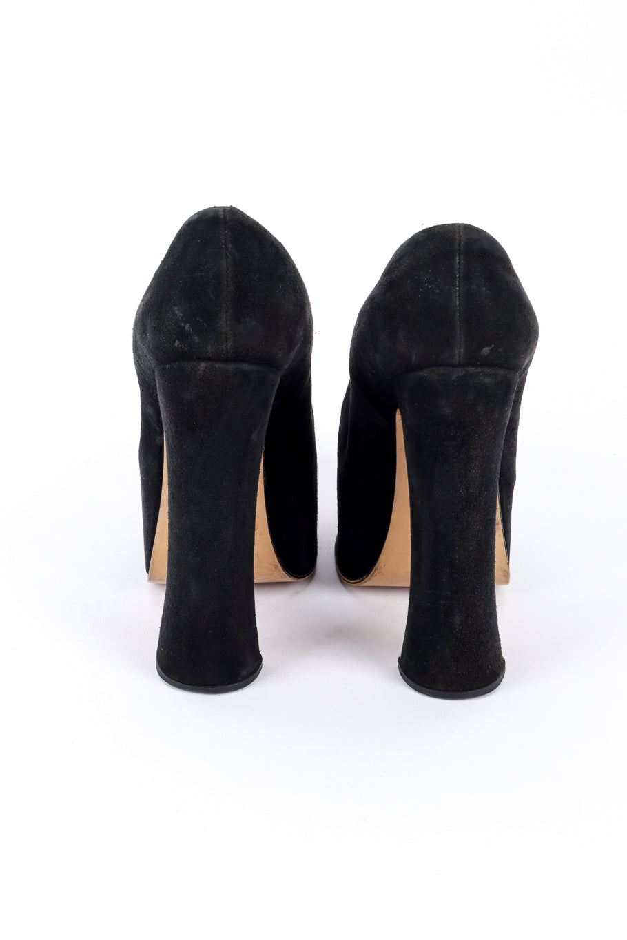 Vintage Vivienne Westwood 1993 F/W Elevated Suede Court Shoe back @recessla