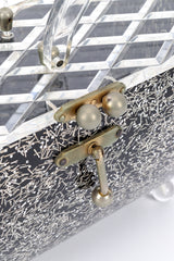 Confetti Glitter Lucite Box Bag clasp @recessla