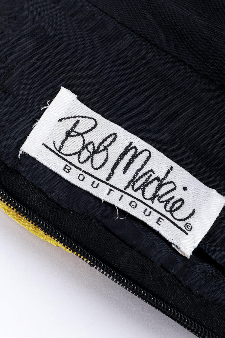 Vintage Bob Mackie Strapless Beaded Mini Dress signature label @recess la