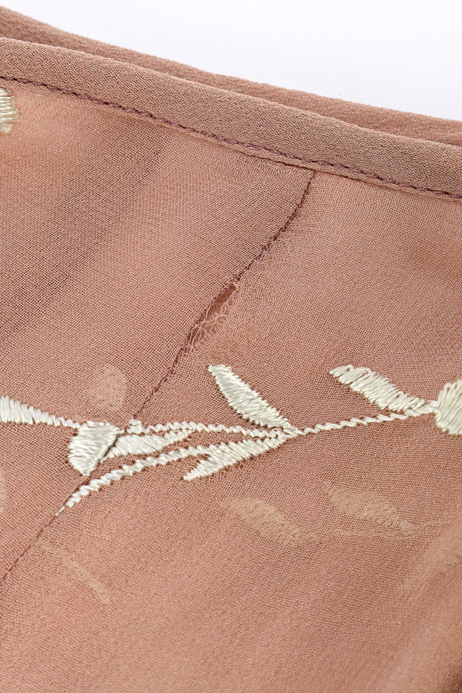 Vintage chiffon embroidered skirt small tear @recessla