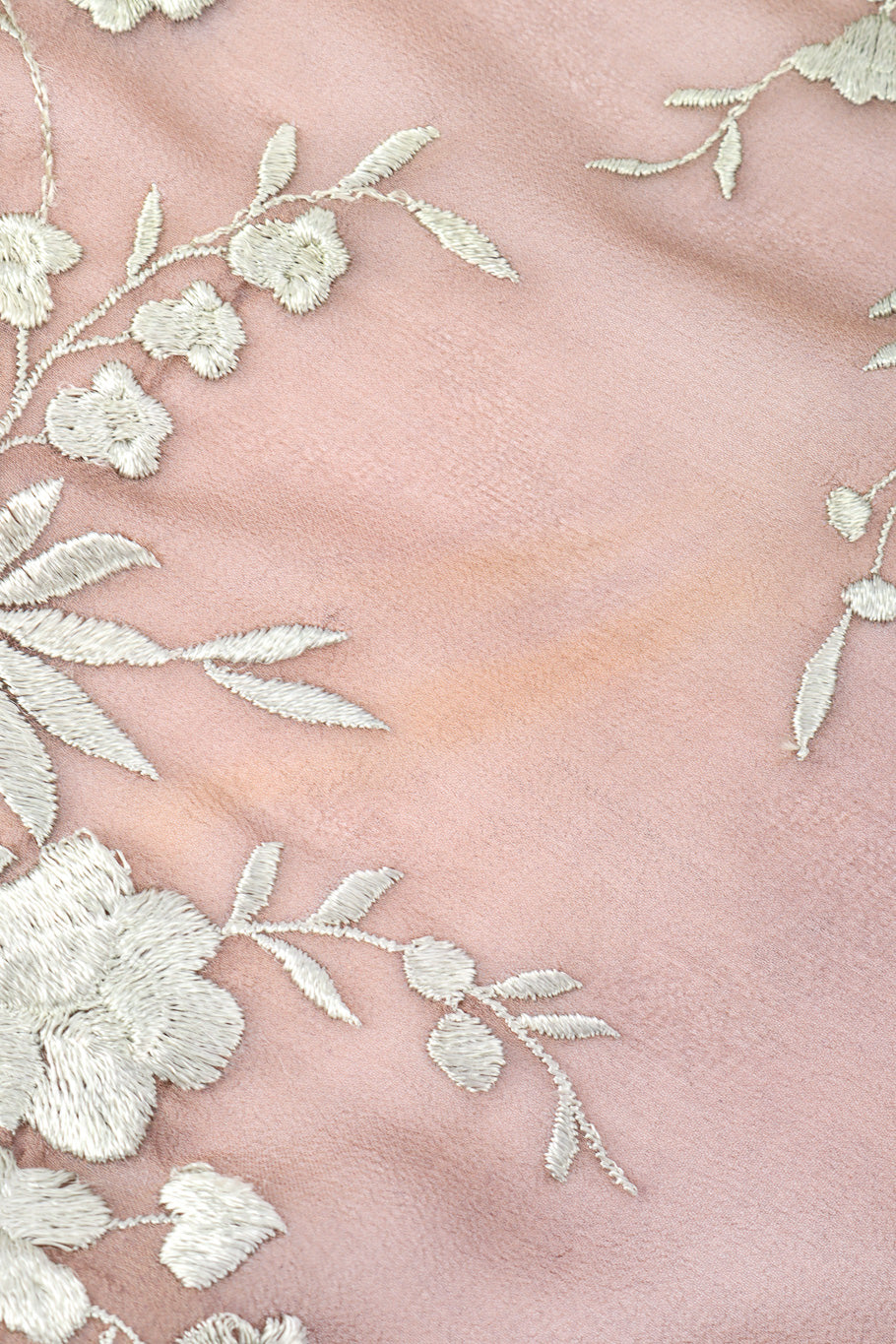 Vintage chiffon embroidered skirt discoloration @recessla