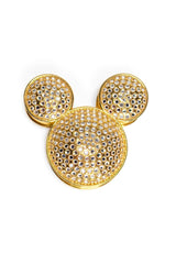 Vintage Napier Rhinestone Mickey Head Box front @recess la