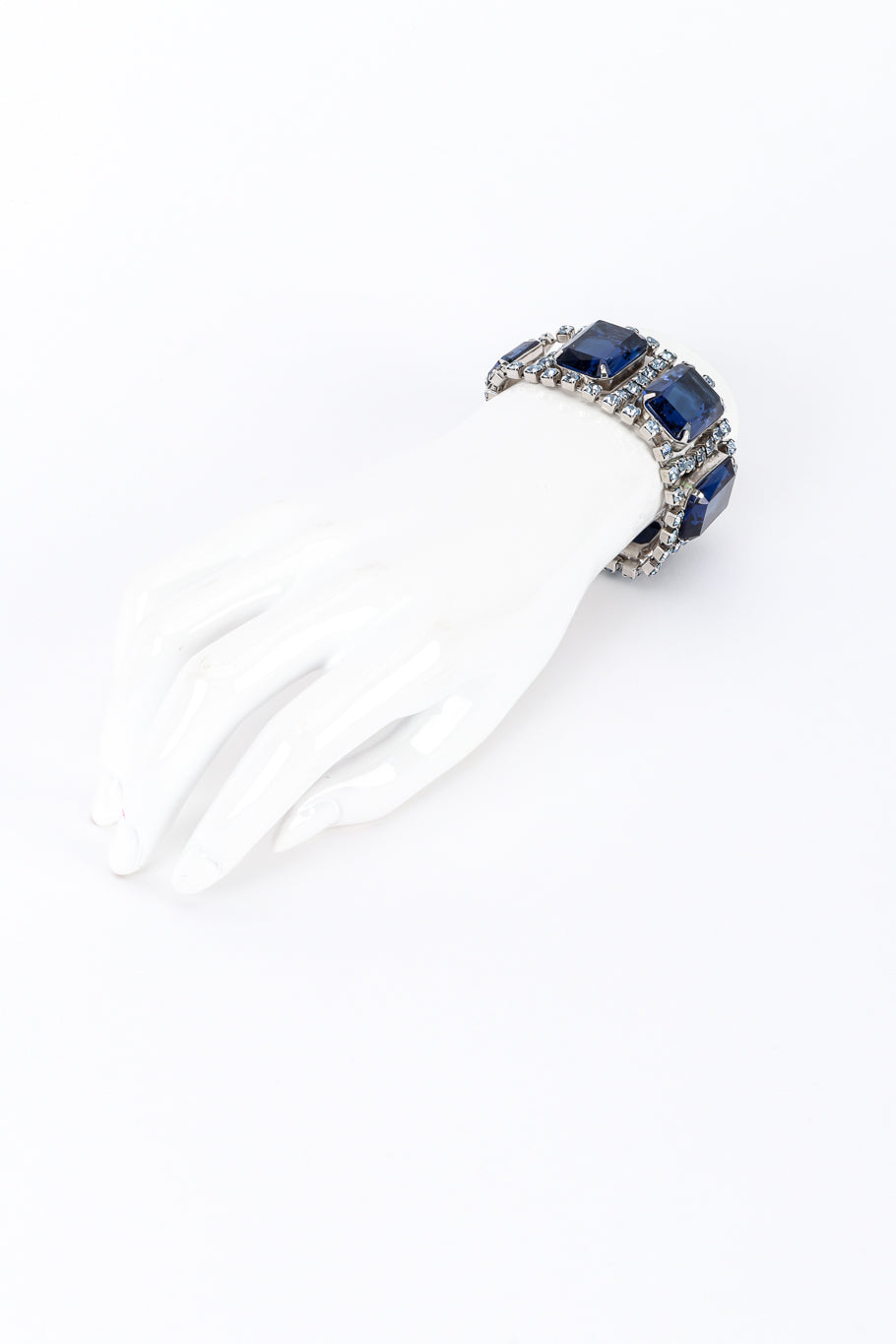 Vintage Montana Blue Gemstone Bracelet on mannequin hand @recess la