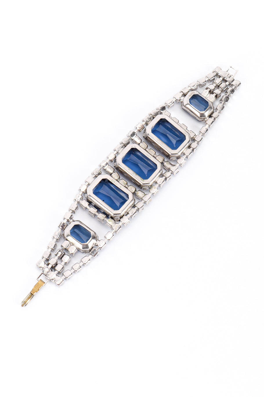 Vintage Montana Blue Gemstone Bracelet back @recess la