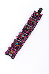 Vintage Thelma Deutsch Crystal Book Link Bracelet front @recess la