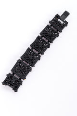 Vintage Thelma Deutsch Crystal Book Link Bracelet back @recess la