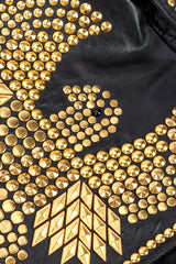 Vintage Caché Eagle Stud Moto Jacket II eagle closeup @recessla