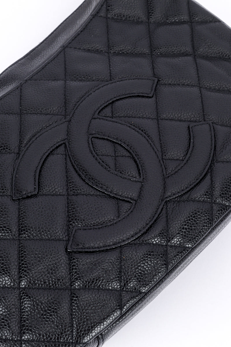Chanel Quilted CC Shoulder Bag front monogram closeup @recess la