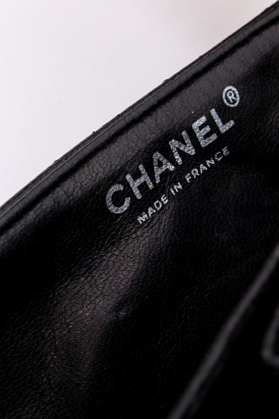 Chanel Classique Diamond Quilted Bag inside logo @RECESS LA