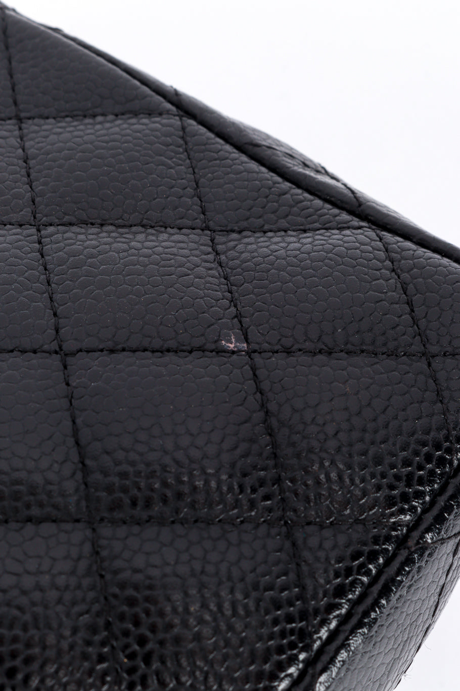Chanel Classique Diamond Quilted Bag wear detail @RECESS LA