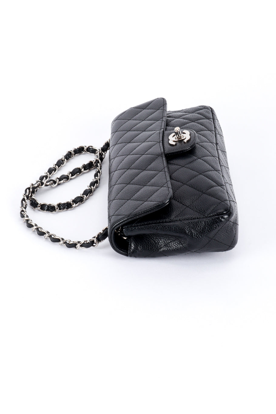 Chanel Classique Diamond Quilted Bag side @RECESS LA