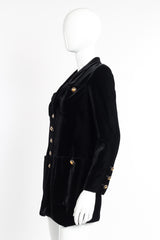 Chanel Velvet CC Button Blazer side view on mannequin @recessla