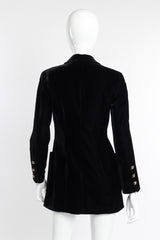 Chanel Velvet CC Button Blazer back view on mannequin @recessla