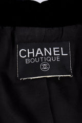 Chanel Velvet CC Button Blazer signature label closeup @recessla