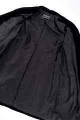 Chanel Velvet CC Button Blazer view of lining @recessla