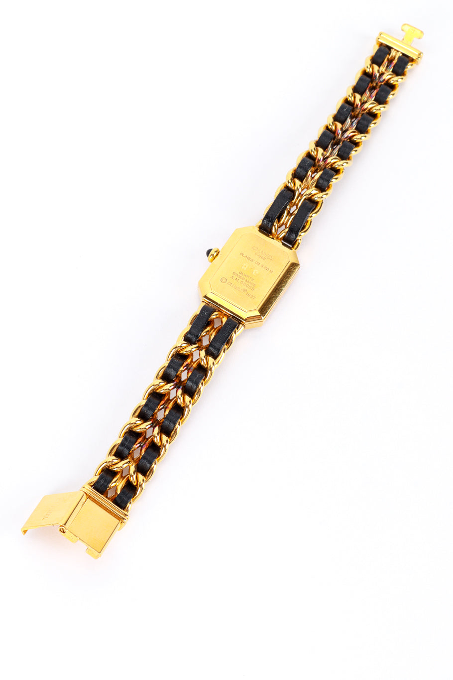 Premier Chain Bracelet Watch by Chanel back flat lay @RECESS LA