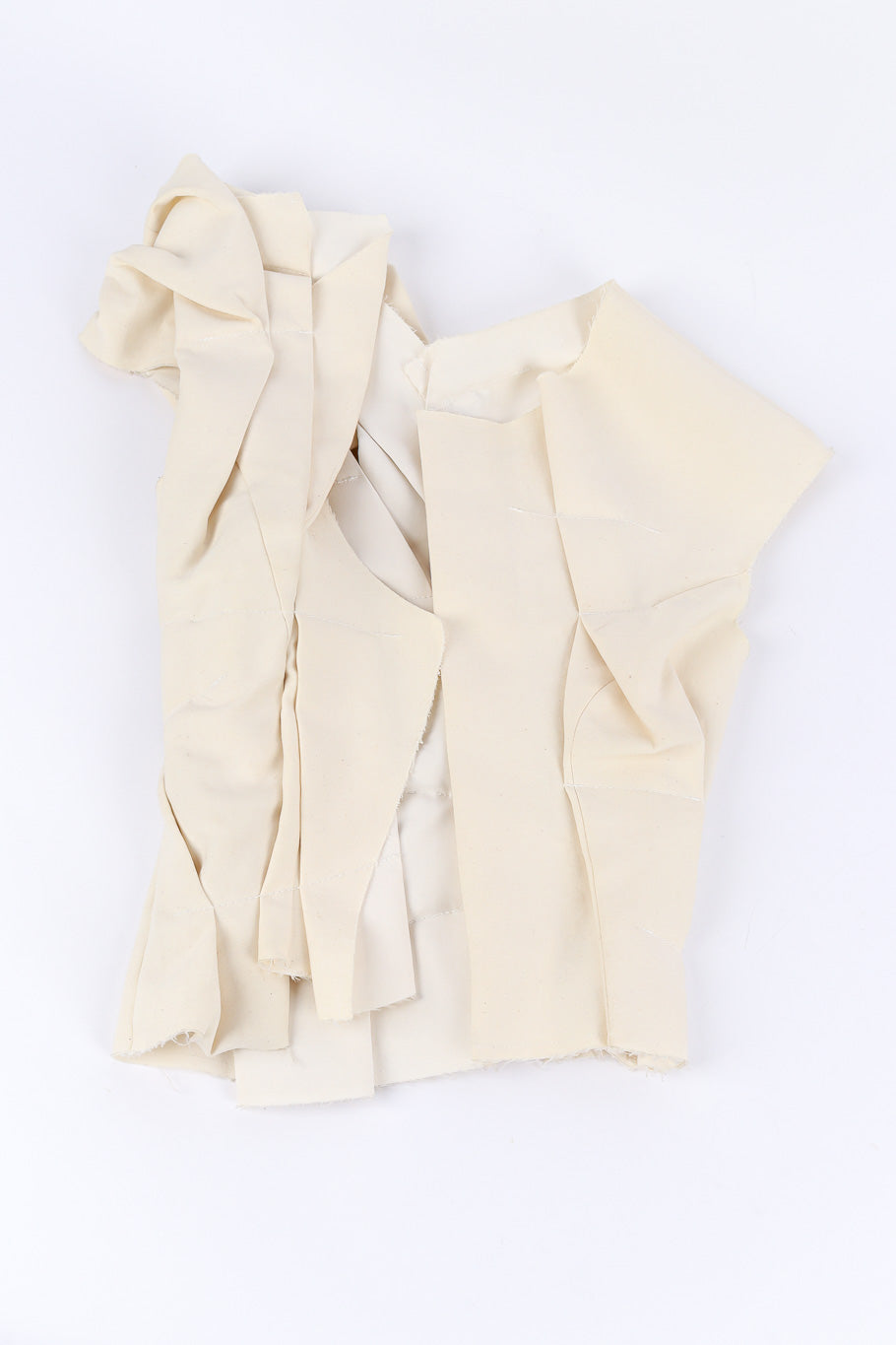 Commes Des Garçons canvas pleated vest flat-lay @recessla