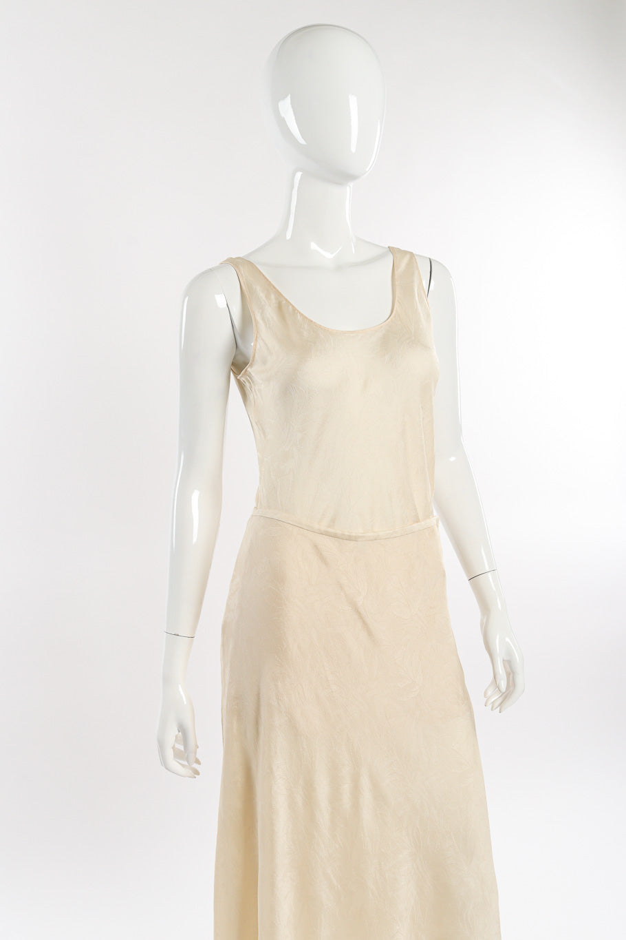 Tank top and skirt set by Calvin Klein on mannequin front close @recessla