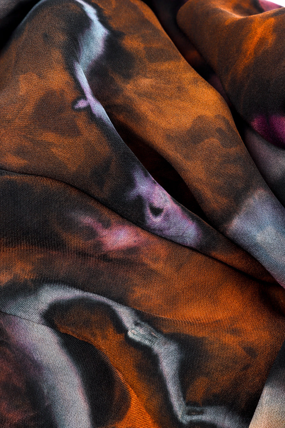 Silk Tie-Dye Bias Dress by Carter Smith fabric close  @recessla
