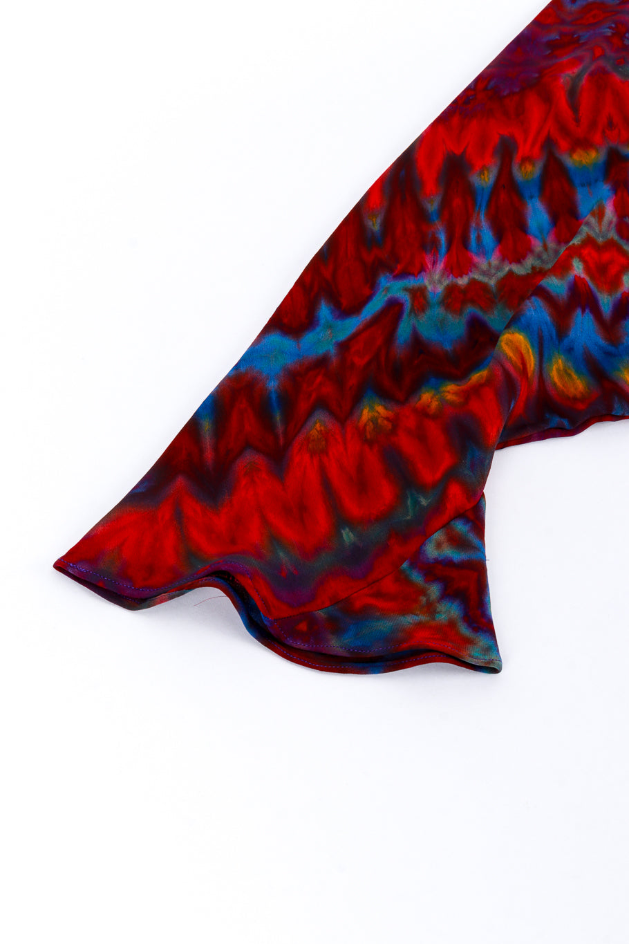 Vintage Carter Rainbow Shibori Dolman Tunic sleeve closeup @recess la