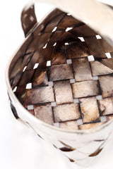 Vintage Cartier Sterling Woven Basket I tarnish closeup @recess la