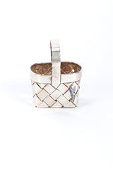 Sterling Woven Basket IV side @RECESS LA