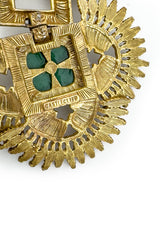 Vintage Castlecliff Totem Stone Pendant Necklace cartouche @recess la