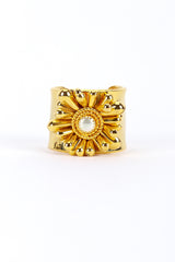 Flower Cuff Bracelet by Celine side @RECESS LA