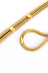 Vintage Christian Dior Snake Chain Tassel Belt hook detail @recess la