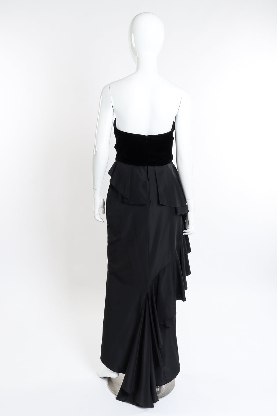 Vintage Christian Lacroix Beaded Strapless Gown back on mannequin @recessla 