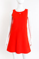 Courréges Mod Wool Jacket and Dress Set dress front on mannequin @recessla