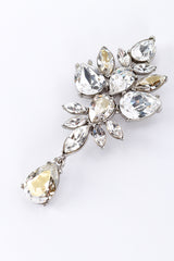 Vintage Oscar de la Renta Crystal Cluster Brooch detail @recess la
