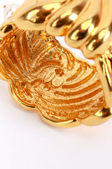 Vintage Oscar de la Renta Chrysanthemum Pearl Bracelet cartouche @recess la