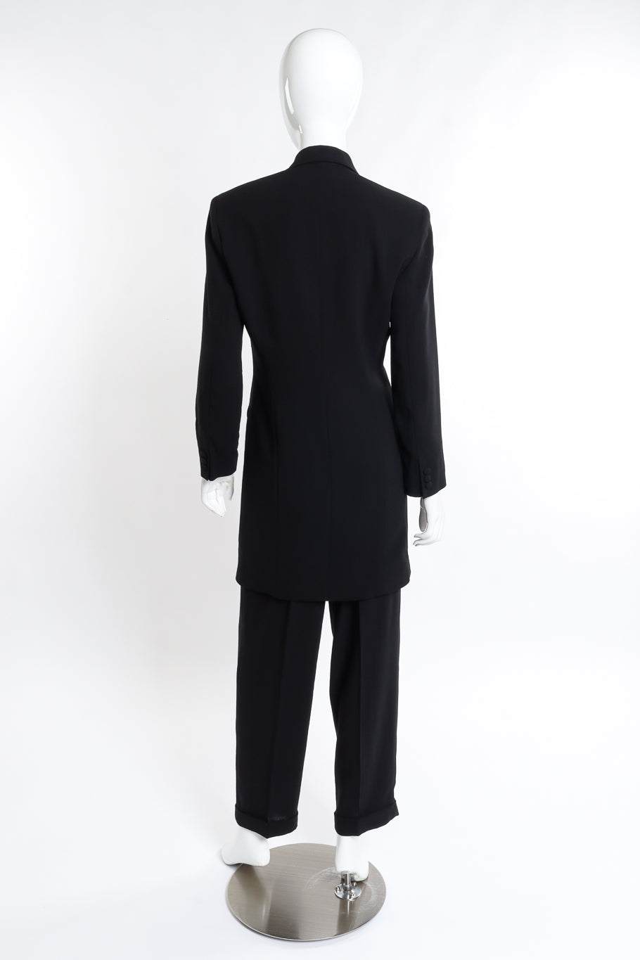 Vintage DKNY Longline Blazer and Pant Suit Set back on mannequin @recess la