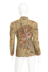 Floral Tapestry Jacket by Ralph Lauren on mannequin back @ Recess LA