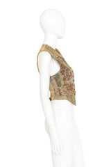 Floral Tapestry Vest by Ralph Lauren on mannequin side @ Recess LA